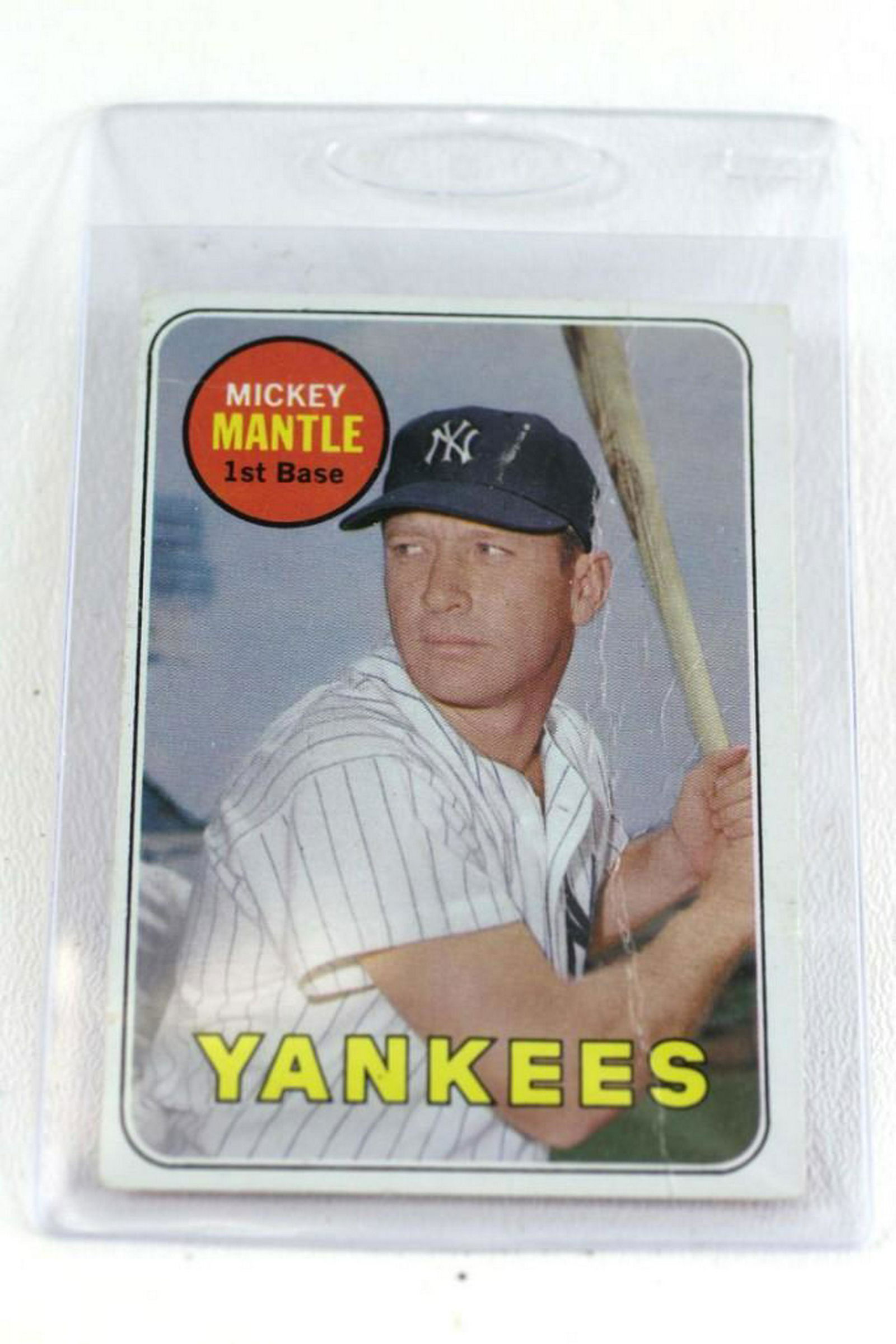 1969 Mickey Mantle Baseball Card Topps 500 (1 of 2)