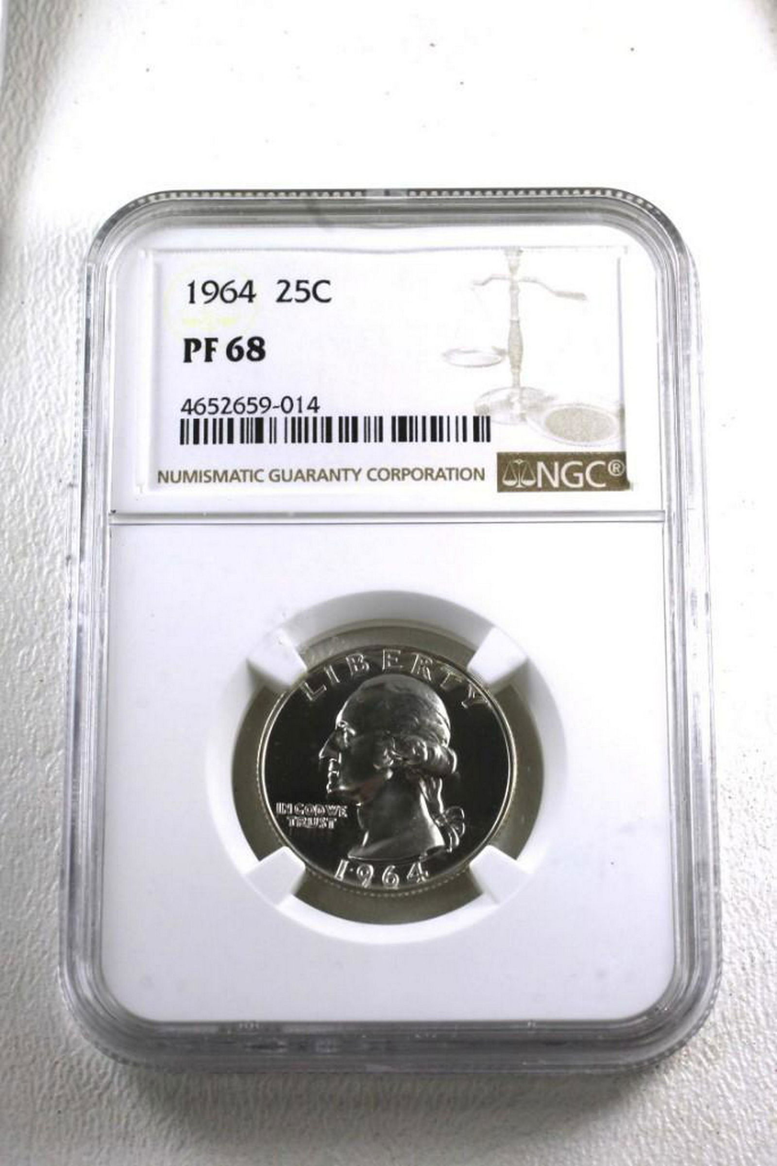 1964 Quarter NGC Graded PF 68 (1 of 2)