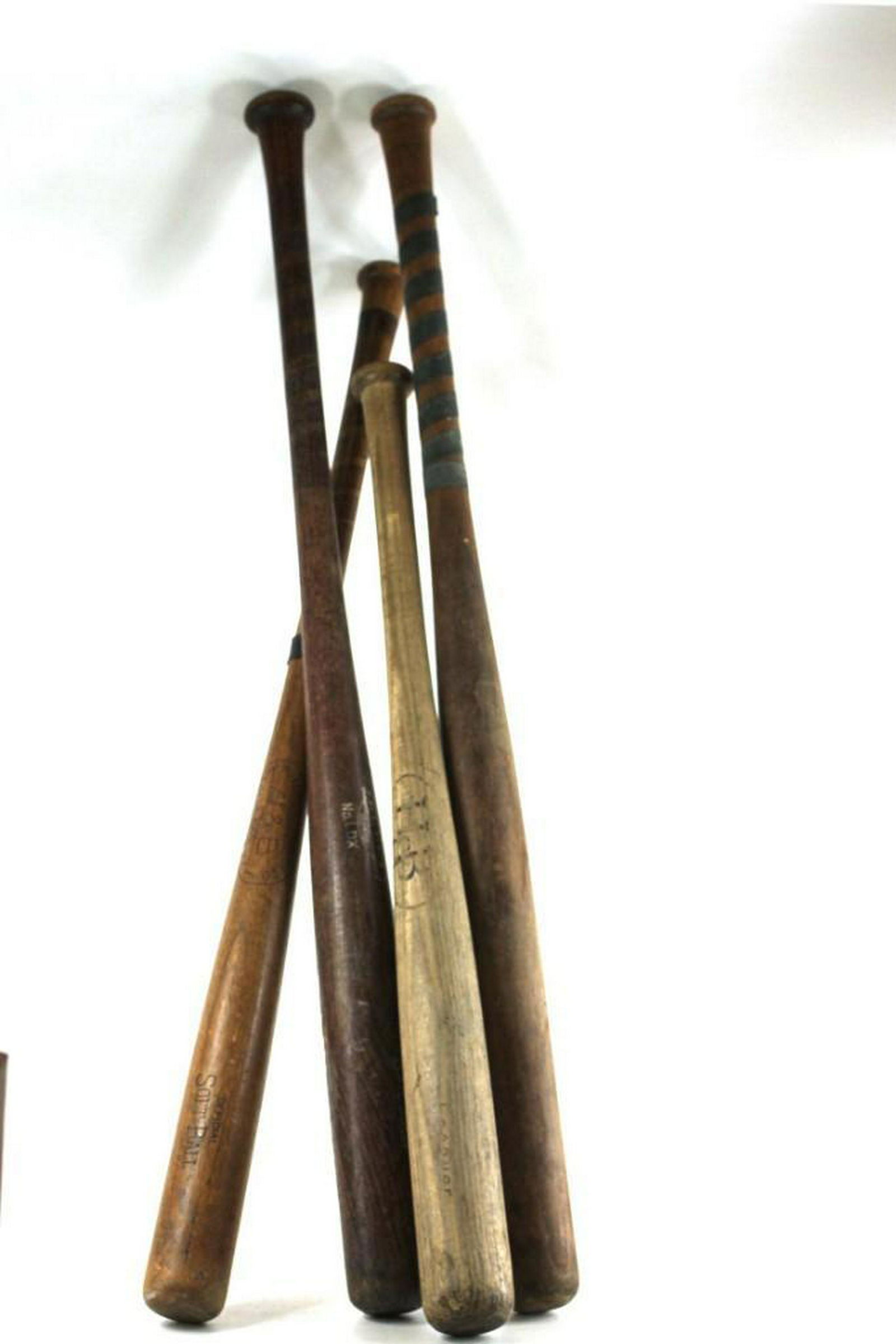 Lot of 4 Wooden Baseball Bats (1 of 4)