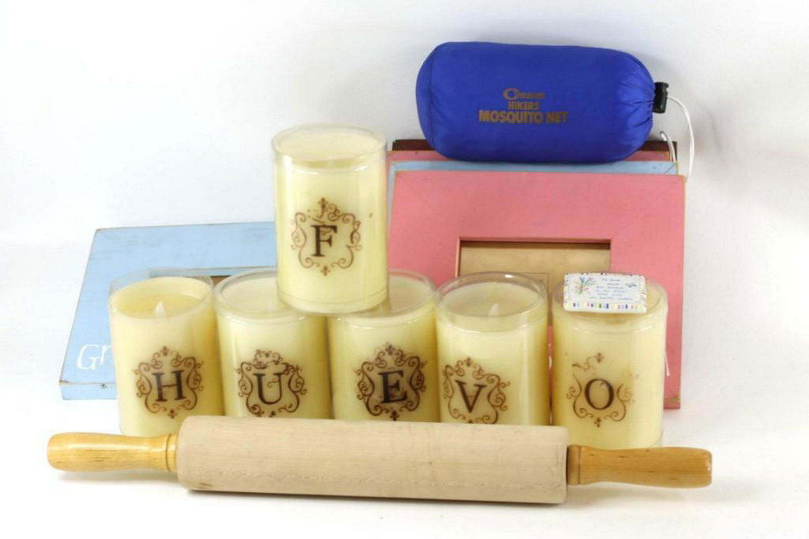 Misc Lot incl Mosquito Net , Picture Frames, Rolling (1 of 2)