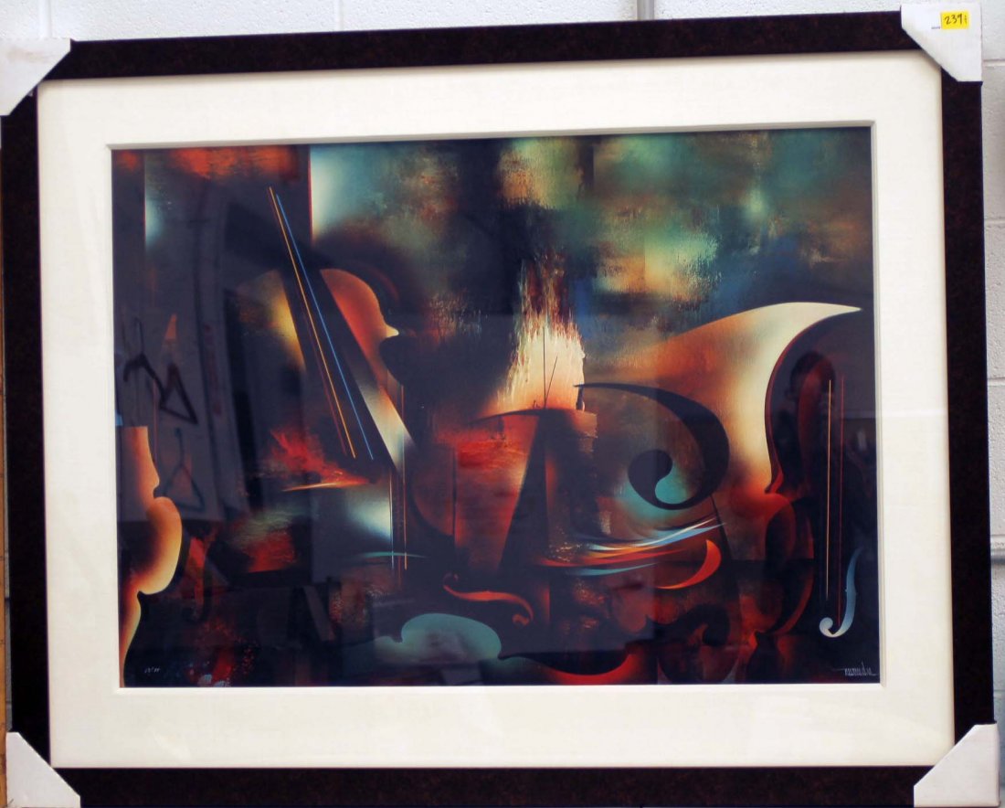 Leonardo Nierman: " Cello " Signed and Numbered 13/75 (1 of 5)