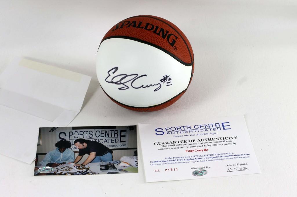 Eddy Curry Autographed Mini Basketball with COA (1 of 1)