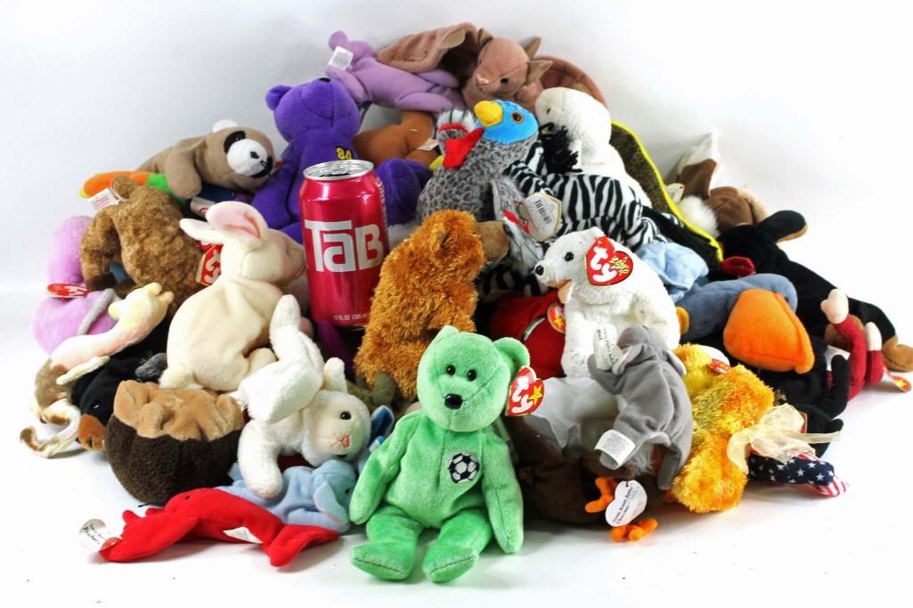 Lot of Ty Beanie Babies Most New with Tags: Lot of Ty Beanie Babies Most New with Tags