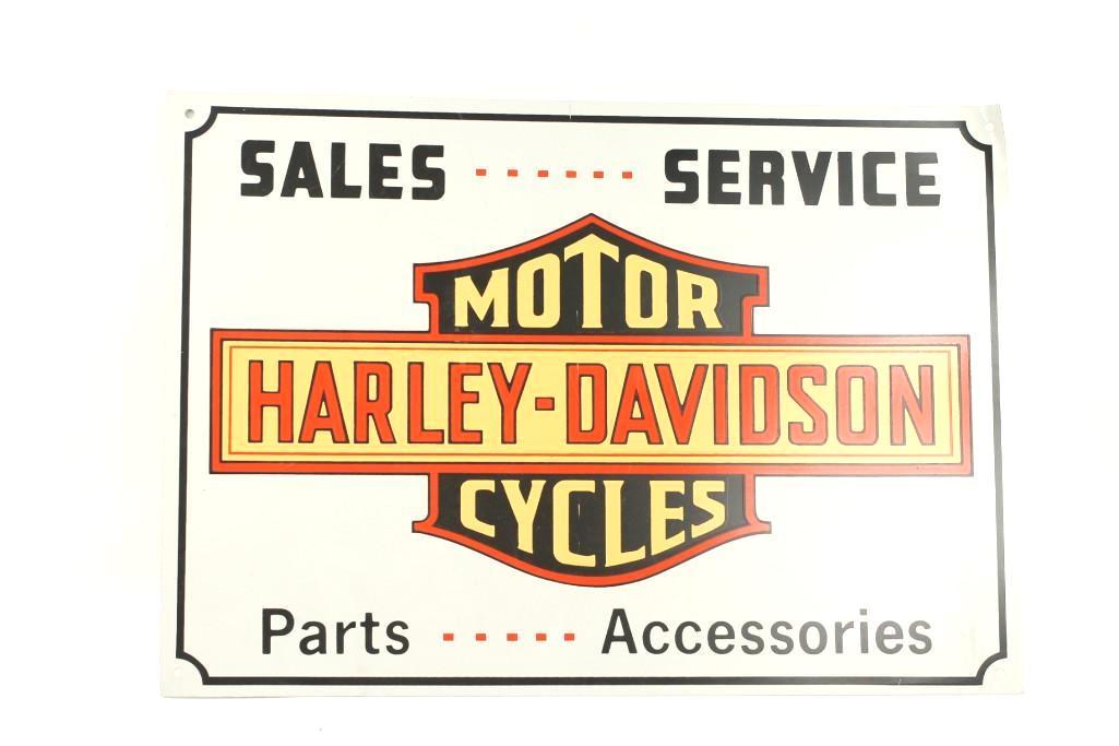 Harley-Davidson Sign: Slight bend to one corner