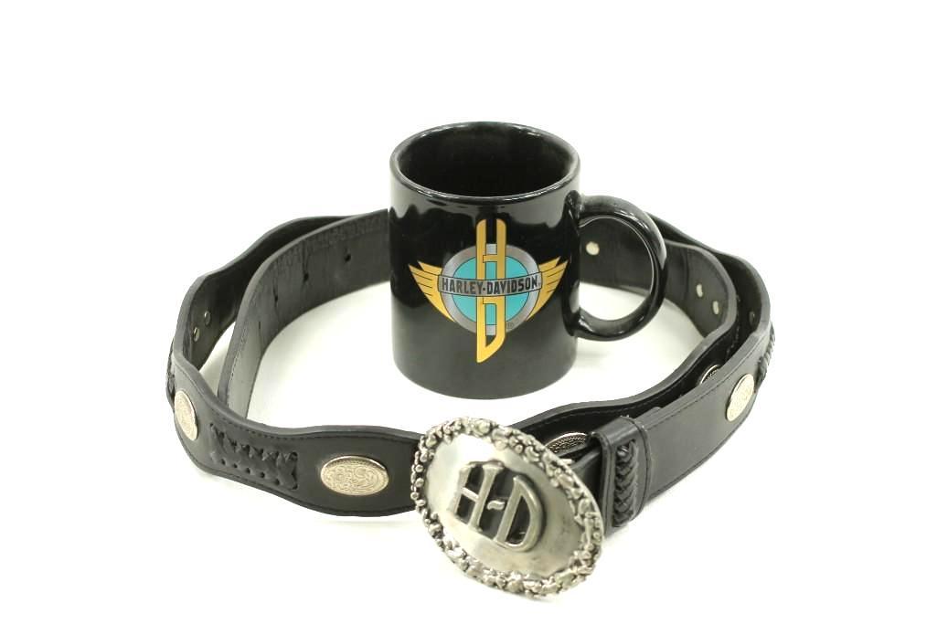 Harley-Davidson Belt and a Harley Davidson Mug (1 of 1)
