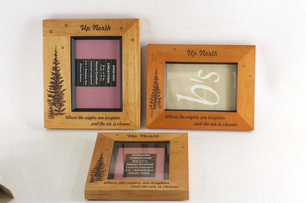 Lot Of 3 Picture Frames Cabin Decor Sep 30 2019 Denotter