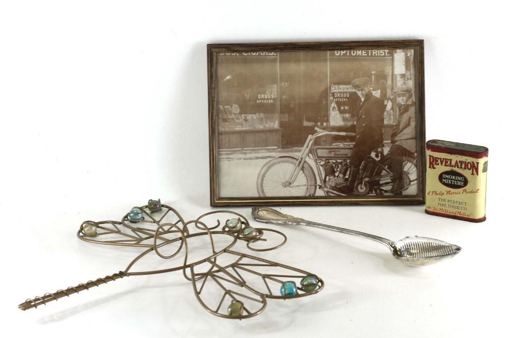 Misc Lot incl Tobacco Tin, Harley Davidson Picture , (1 of 4)