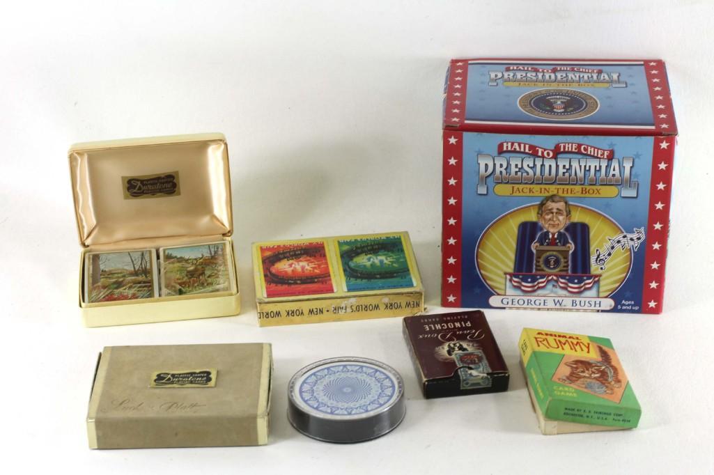 Lot of Vintage Playing Cards and a George W Bush Jack (1 of 7)