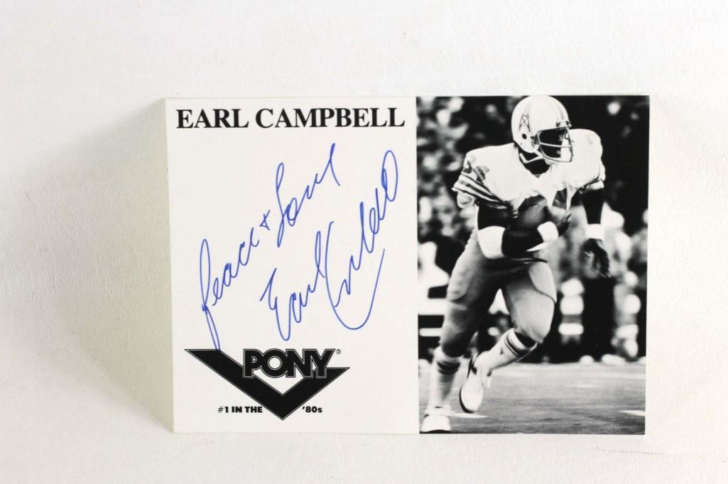Photo Signed Earl Campbell NO COA (1 of 1)