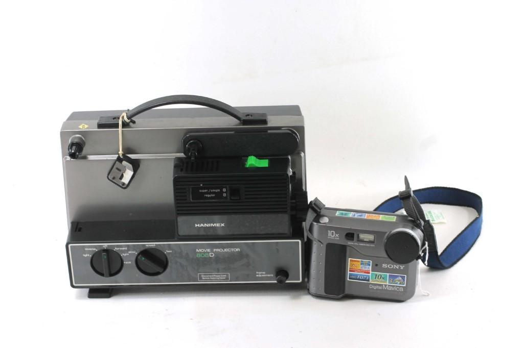 Movie Projector and a Sony MVC-FD73 Digital Camera (1 of 3)