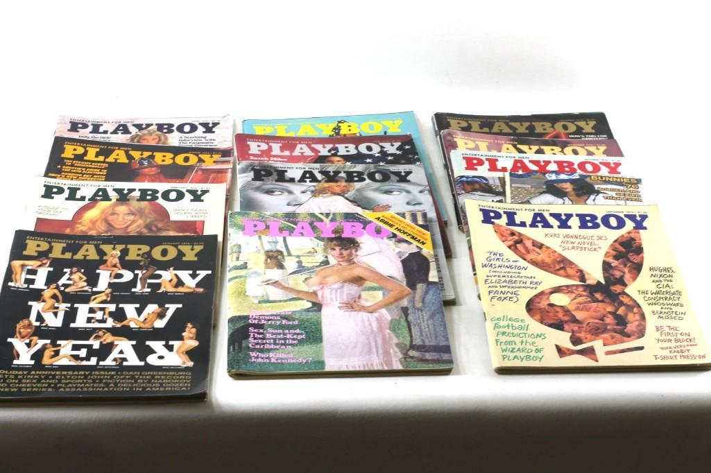 1976 Playboy Magazines Complete Set of All 12 Issues (1 of 1)