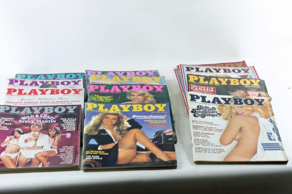 12 Issues of Playboy Magazine from 1980 A Complete Set (1 of 1)