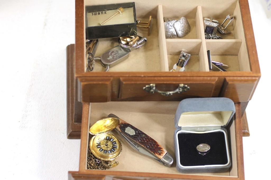Jewelry Box with Costume Jewelry (1 of 2)