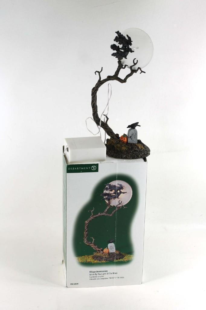 Department 56 Witch by the Light of the Moon Halloween: Dept 56 Witch by the Light of the Moon Halloween Village Accessory with original box