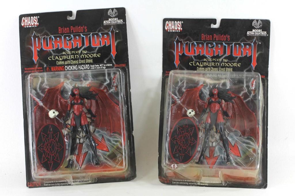 Lot of 2 Chaos Comics Purgatori Action Figures New in (1 of 1)