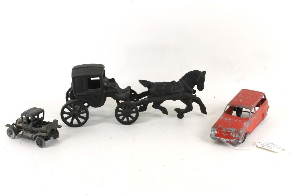 Lot of Collectible incl Cast Iron Car and a Vintage (1 of 4)