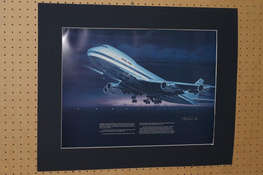 Pan Am Airlines Print Signed and Numbered 14/500: Kim Taylor Pam Am Airlines print signed and numbered 14/500