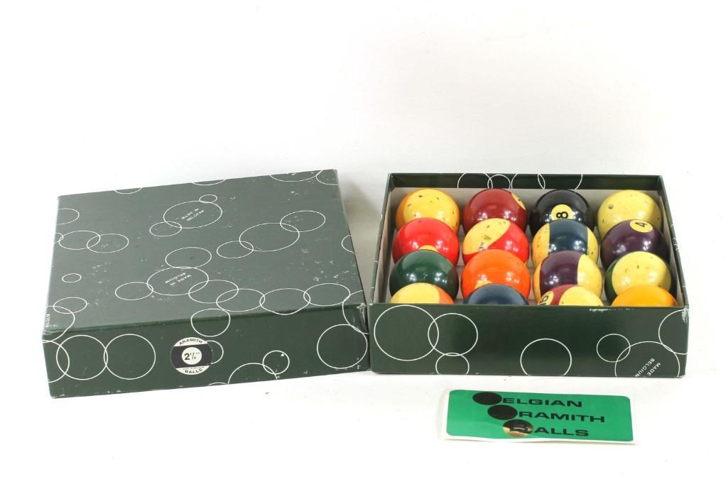 Set of Belgian Aramith Pool Balls (1 of 3)