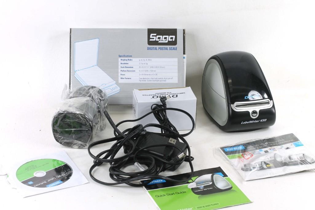 Dymo Label Printer and a Saga Digital Postal Scale (1 of 3)