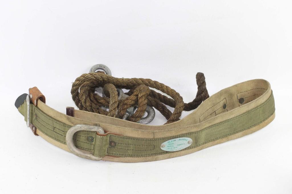 Klein Buhrke Model 5447 Safety Belt and a Rope for: Klein Buhrke Model 5447 Safety Belt and a Rope for Climbing