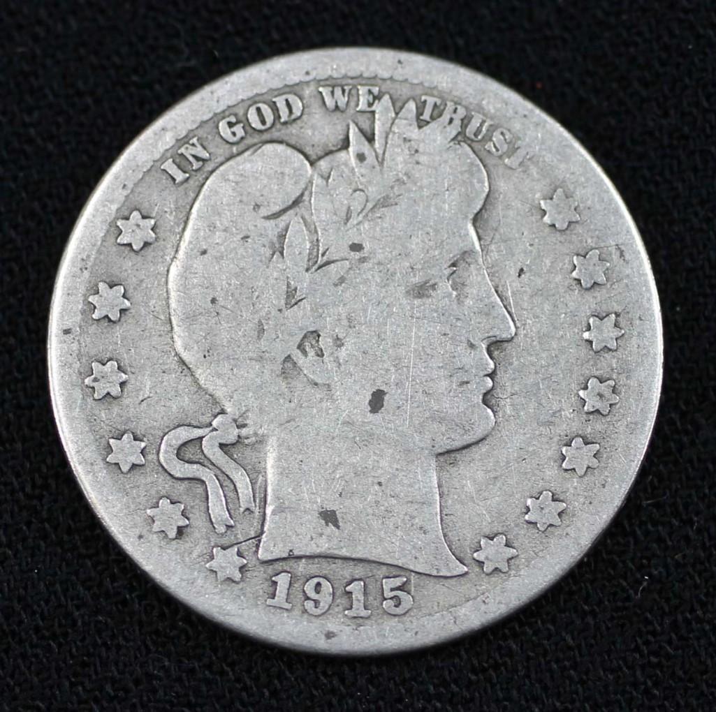 1915-S Barber Quarter Semi Rare Date (1 of 2)