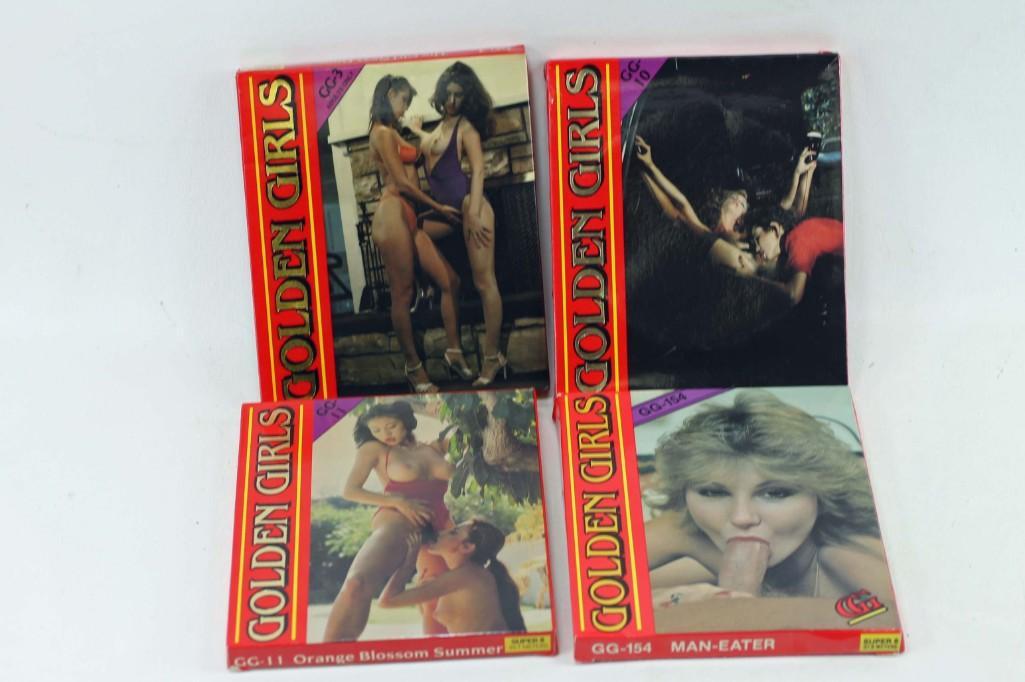Lot of 4 Vintage Adult Movies Golden Girls Series 8 mm (1 of 1)