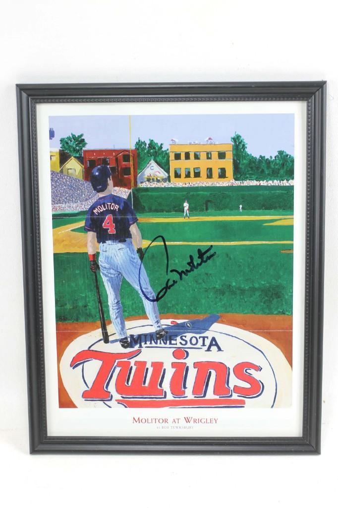 Autographed Framed Picture of Paul Molitor Minnesota (1 of 3)