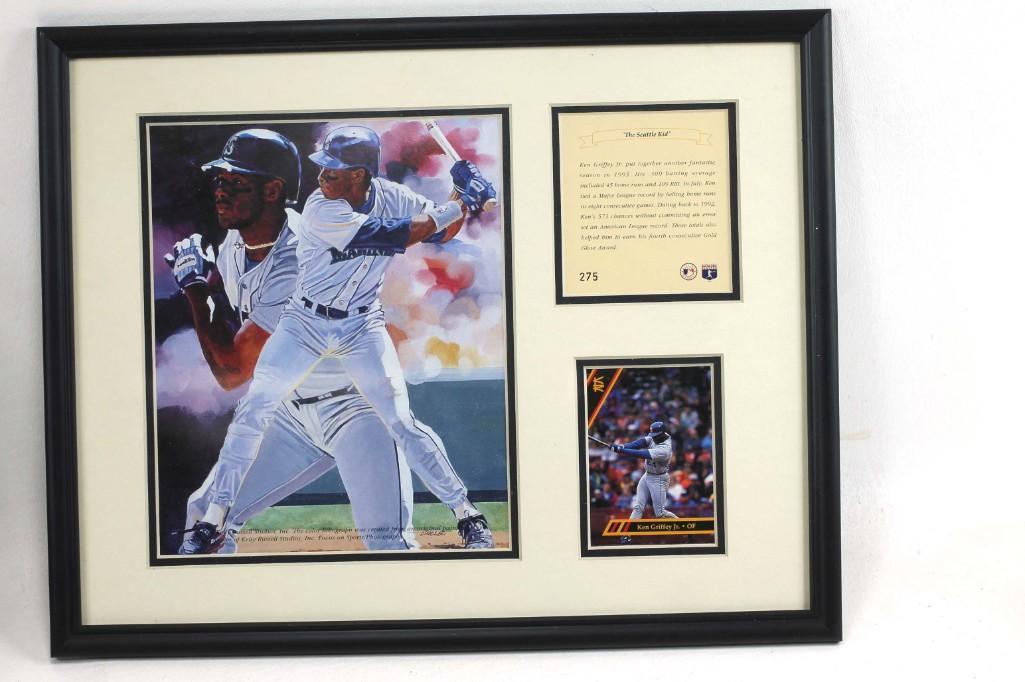 Ken Griffey Jr. "The Seattle Kid" Framed picture, (1 of 4)