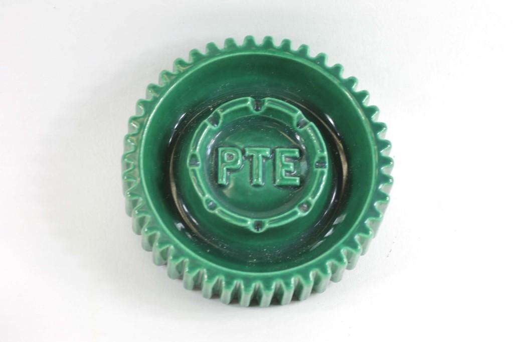 Vintage Haeger Pottery Ashtray Power Transmission: Vintage Haeger Pottery Ashtray from Power Transmission Equipment Co. These were given out as gifts to employees of PTE