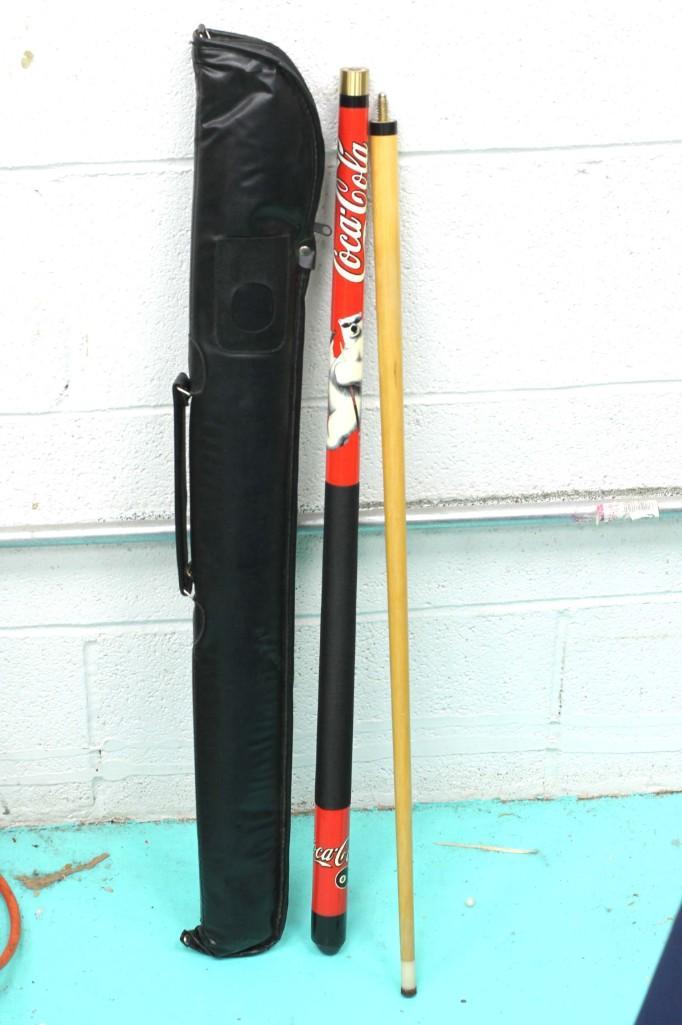 Coca Cola Pool Cue with Case (1 of 6)