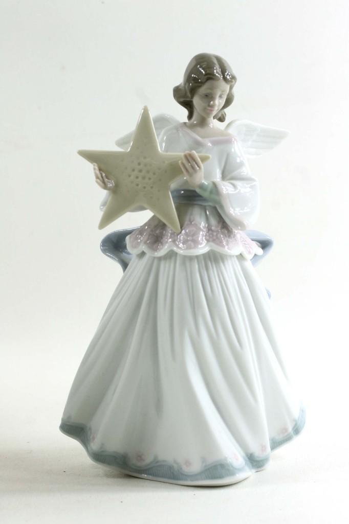 Lladro Angel of the Stars 06132 Tree Topper with (1 of 5)
