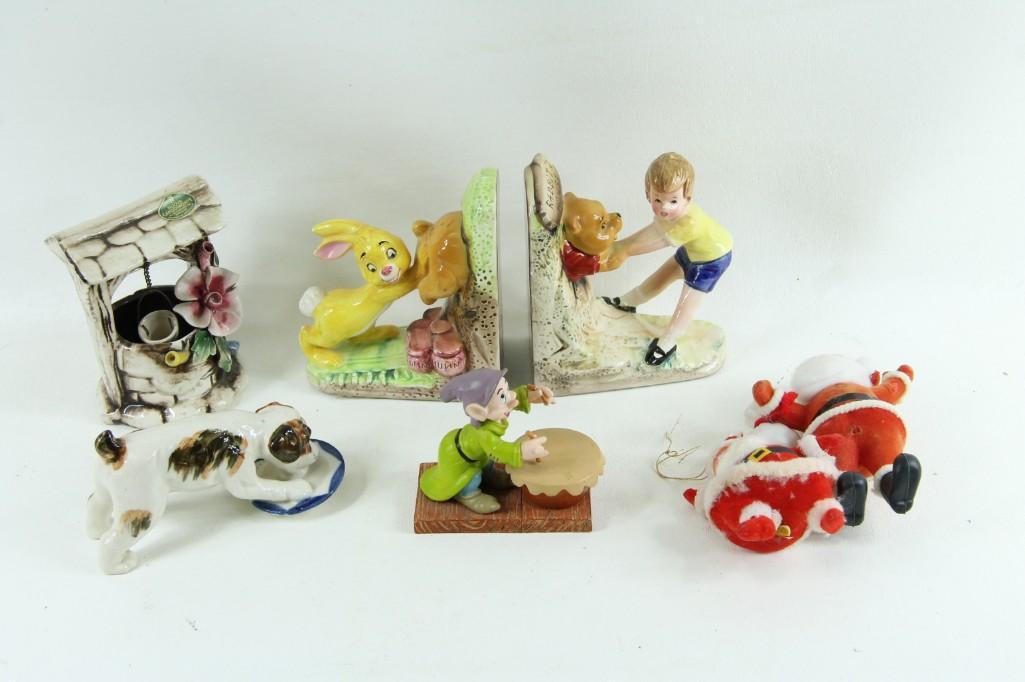 Winnie the Pooh Ceramic Bookends and other Ceramic (1 of 8)