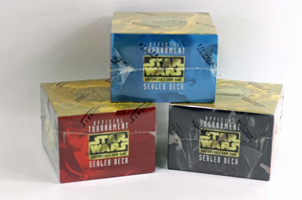 Lot of 3 Star Wars Card Games Official Tournament (1 of 4)