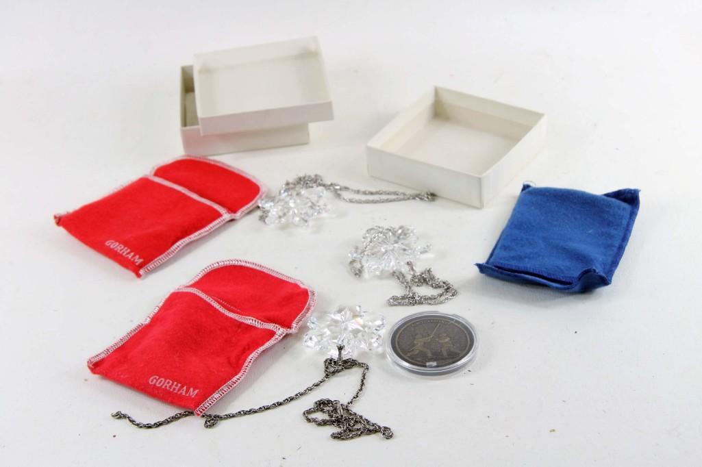 Star Wars Token and 3 Gorham Full Lead Crystal (1 of 8)