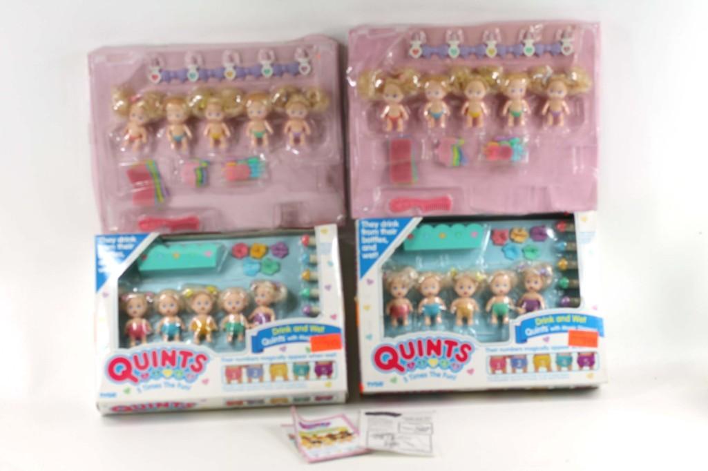Lot of 4 Quints Doll Figure Sets New in Package (1 of 5)