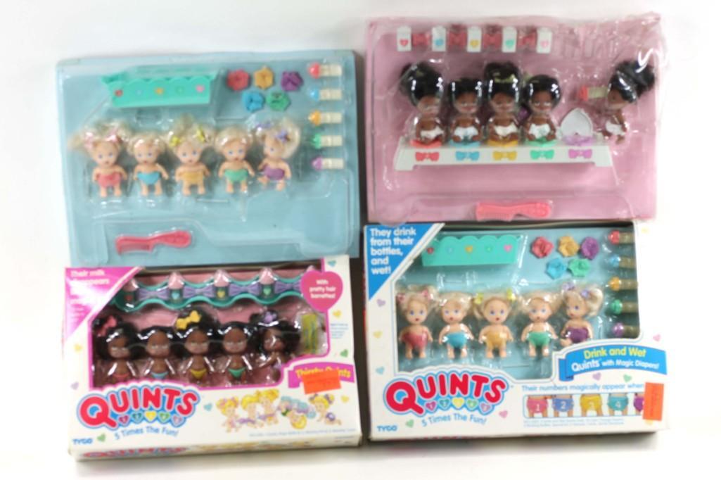 Lot of 4 Quints Doll Figure Sets New in Package (1 of 5)