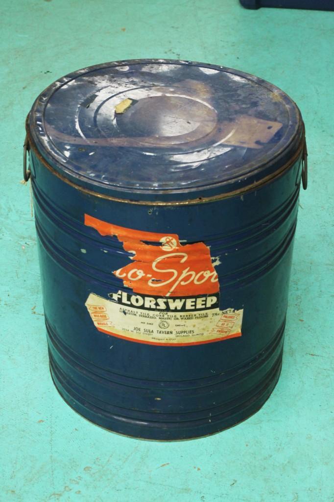 Large Metal Tin with Misc Hardware Inside (1 of 4)