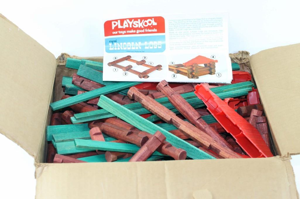 Large Lincoln Logs Set from the 1970's (1 of 2)