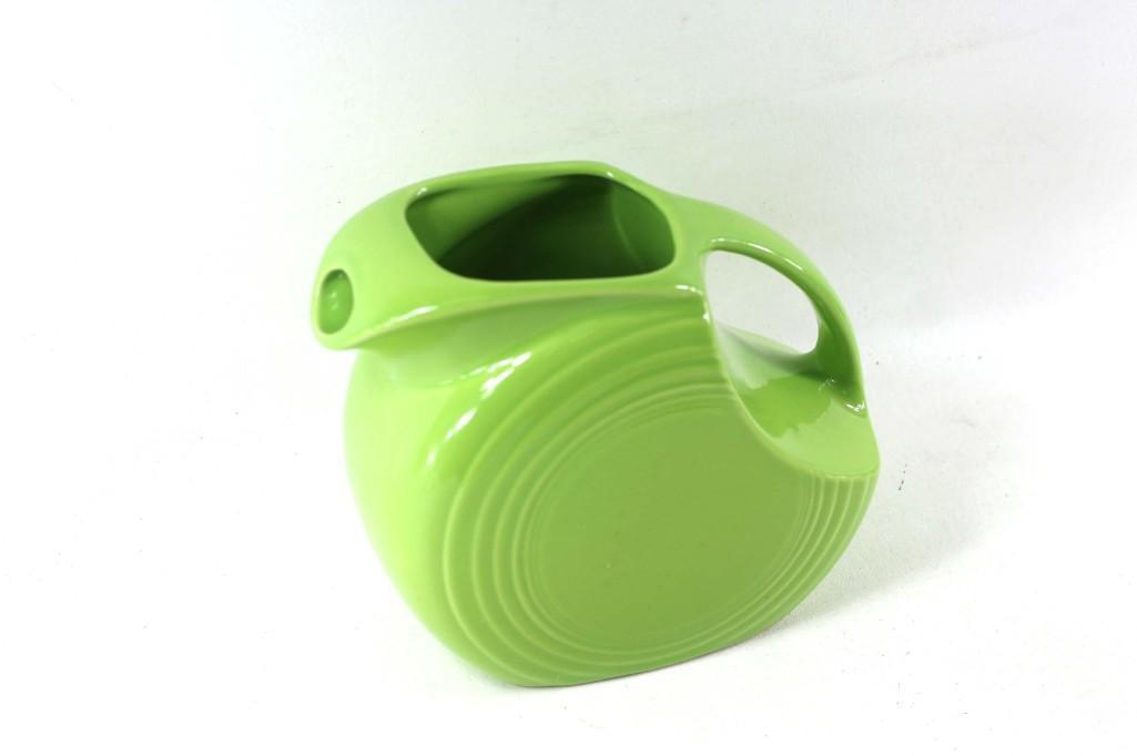Green Fiestaware pitcher (1 of 3)