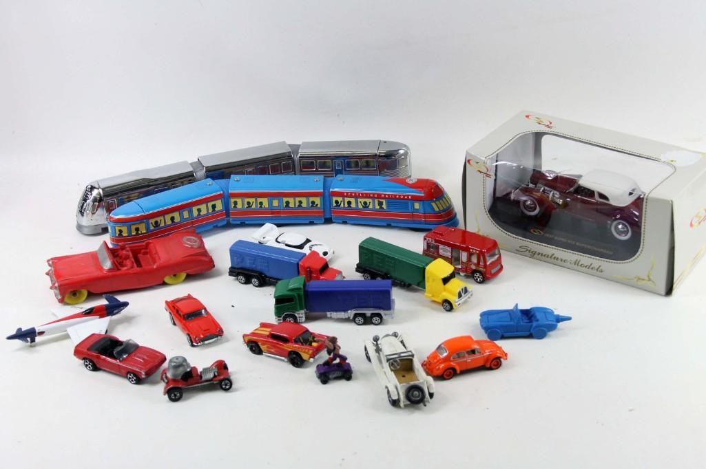 Large Lot Metal Toy Trains, Toy Cars, Model Car, etc. (1 of 11)