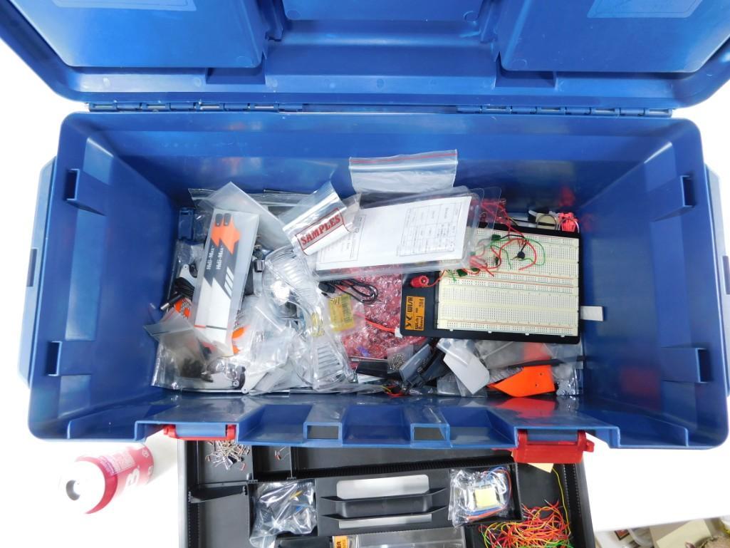 Large tool box full of electronics parts and tools (1 of 5)