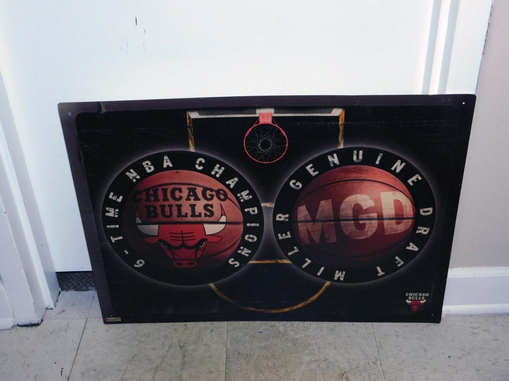 Chicago Bulls Miller Genuine Draft Beer Sign (1 of 4)