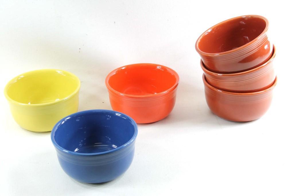 Lot of 6 Small Fiestaware Bowls (1 of 5)
