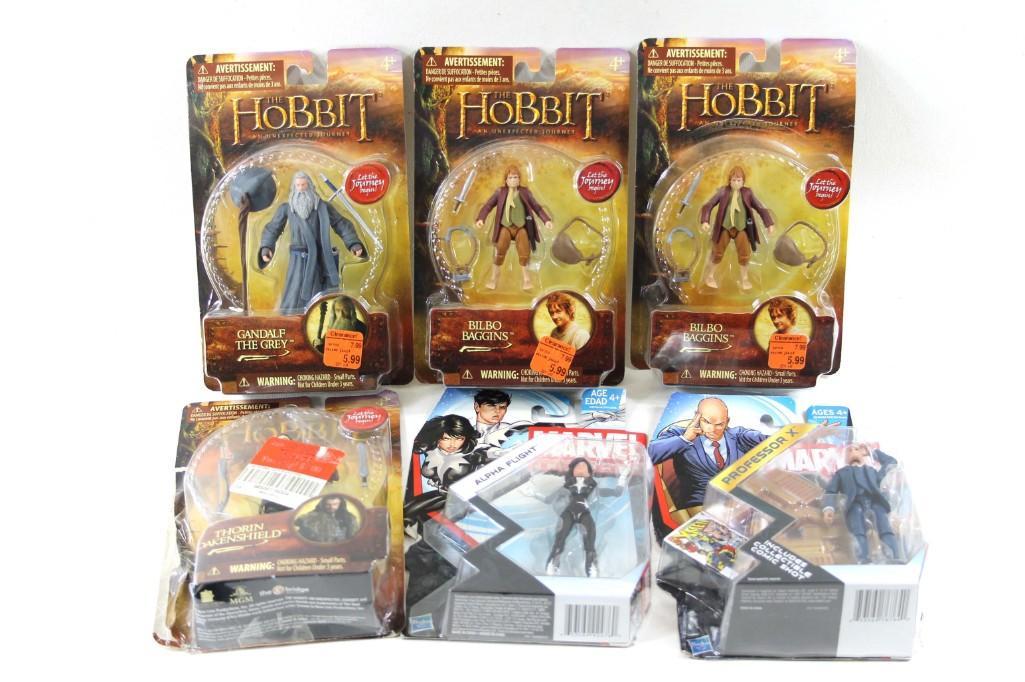 Lot of 6 Action Figures New in Package incl Marvel and (1 of 5)