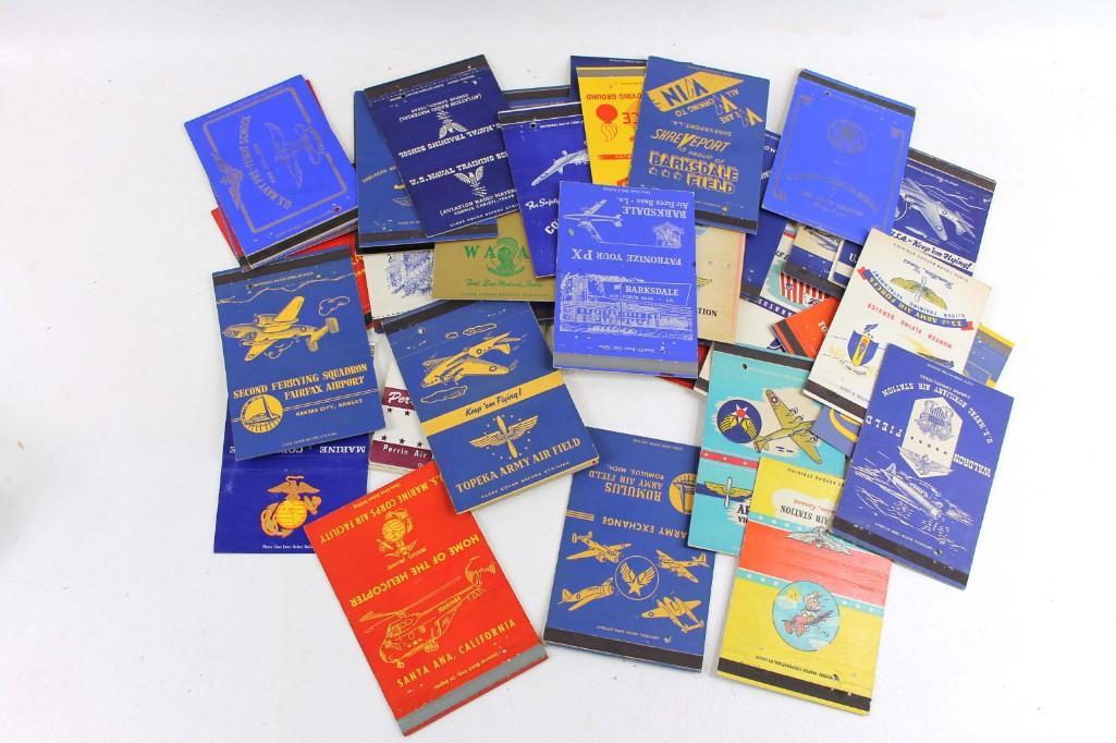 Approx 50 Vintage Military Matchbook Covers Mostly WWII (1 of 5)