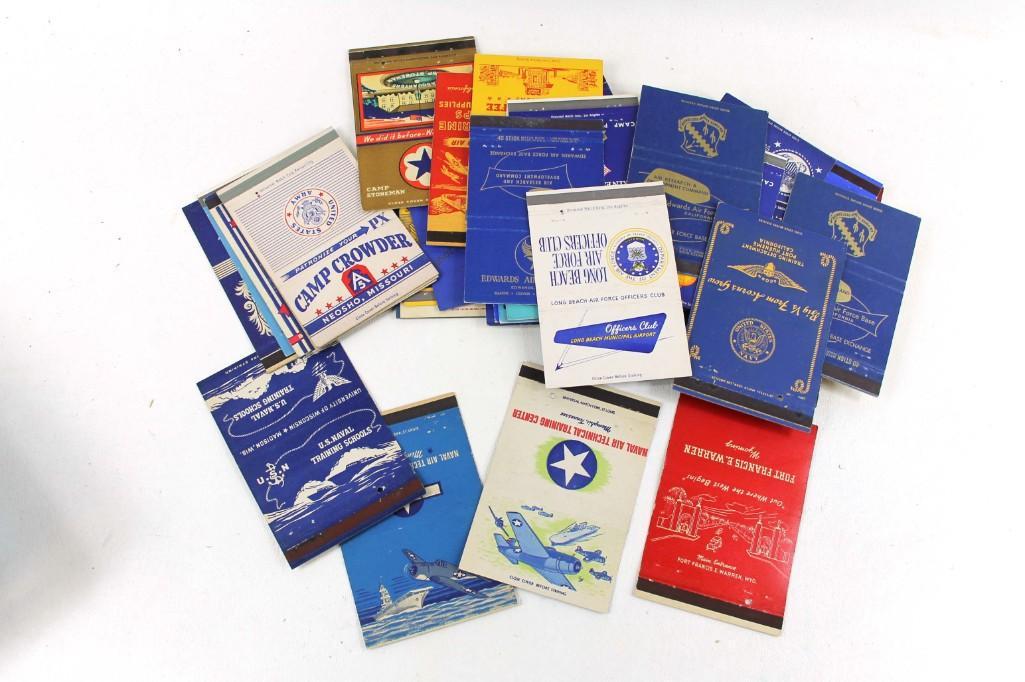 Approx 50 Vintage Military Matchbook Covers Mostly WWII (1 of 4)