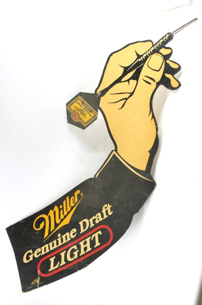 Miller Genuine Draft Light Cardboard Advertising Sign (1 of 5)