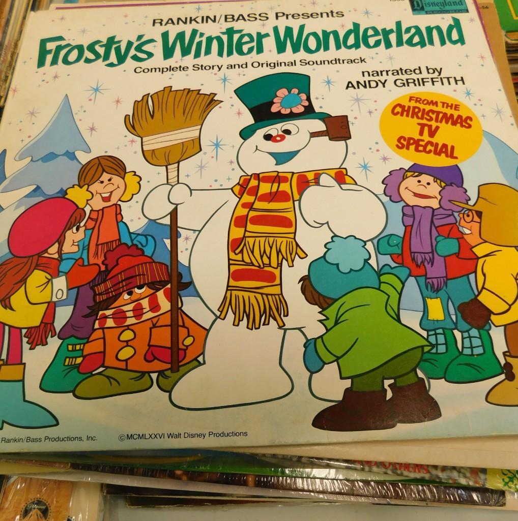 Lot of LP records including children's and Christmas: Lot of LP records including children's and Christmas records Curious George, Nutcracker, Frosty the Snowman, etc.