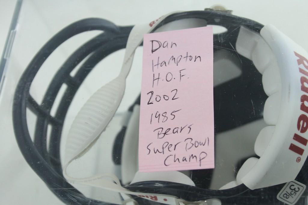 Chicago Bears Dan Hampton Autographed Football Helmet (1 of 3)