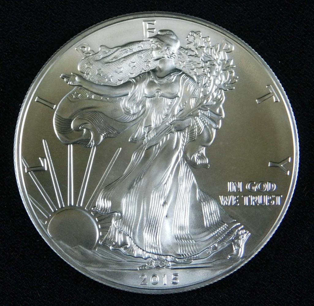 2014 BU American Silver Eagle Coin (1 of 2)